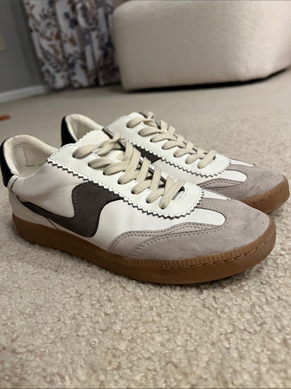 Dolce Vita Women’s Sneakers in White, Taupe & Gum